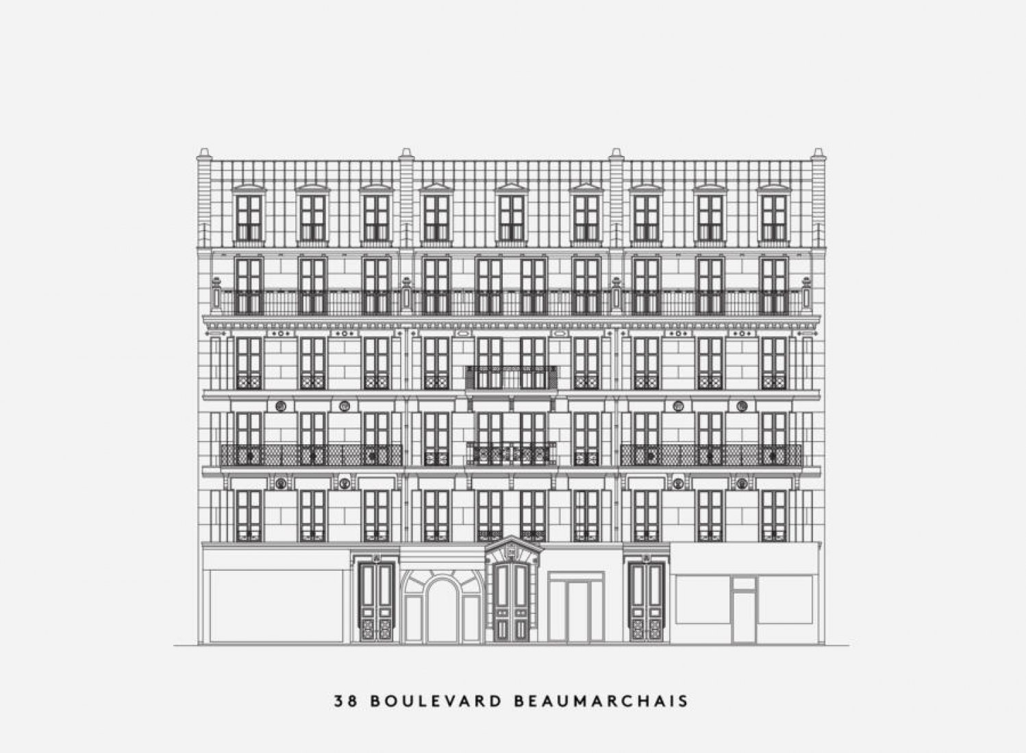 38 Boulevard Beaumarchais. Paris Haussmann. Modèle de ville/Modelo de ciudad. Imagen © cortesía de LAN 
