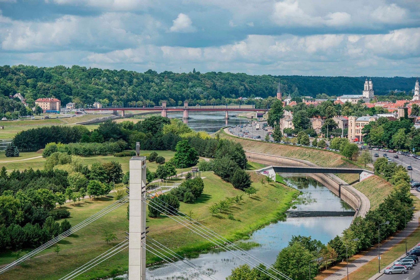 Vista general de la Isla de la Ciencia en la ciudad de Kaunas, en Lituania.
