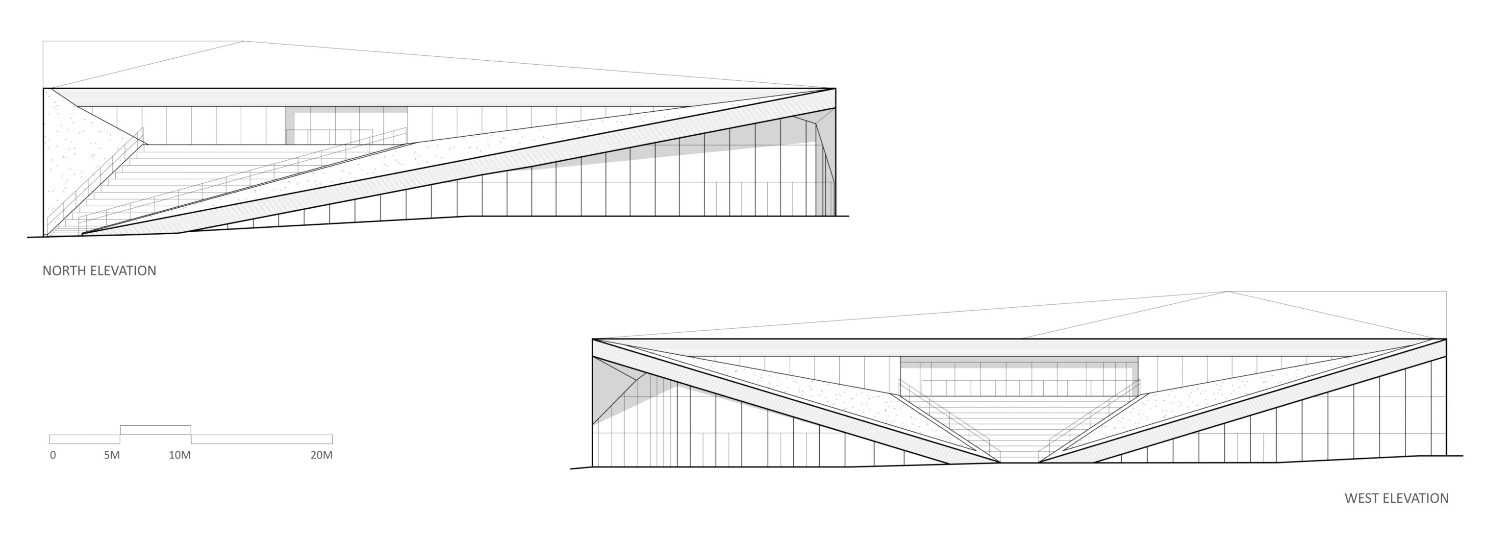 Elevation. UniSA Pridham Hall Adelaide by Snøhetta.