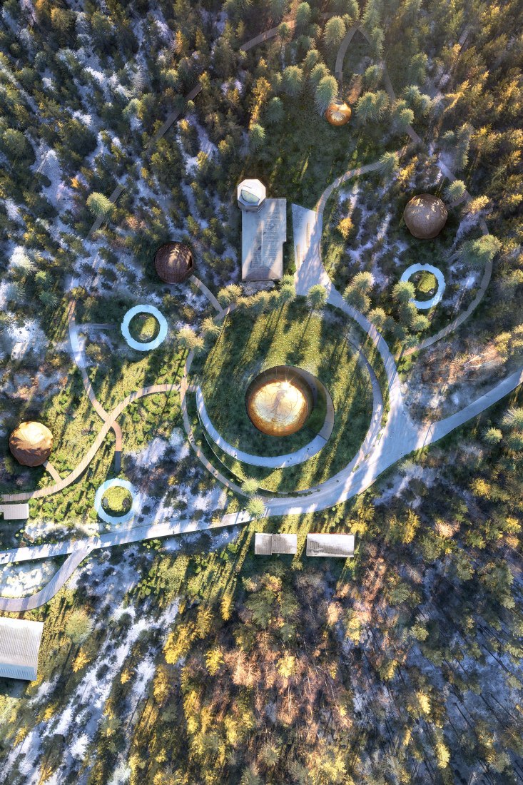 Overview rendering. Norway’s largest astronomical facility by Snøhetta. Image © Snøhetta/Plompmozes
