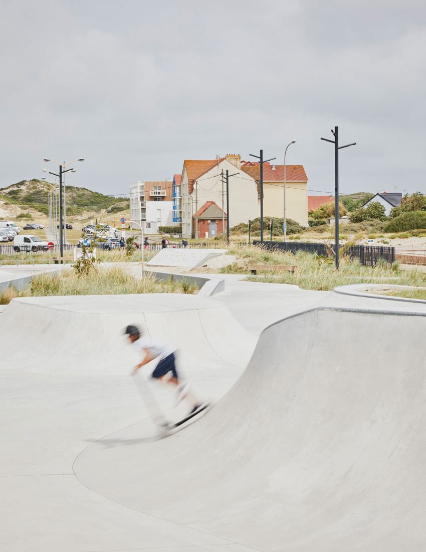 Parque de «Skate» por Espace Libre. Fotografía por Julien Falsimagne.