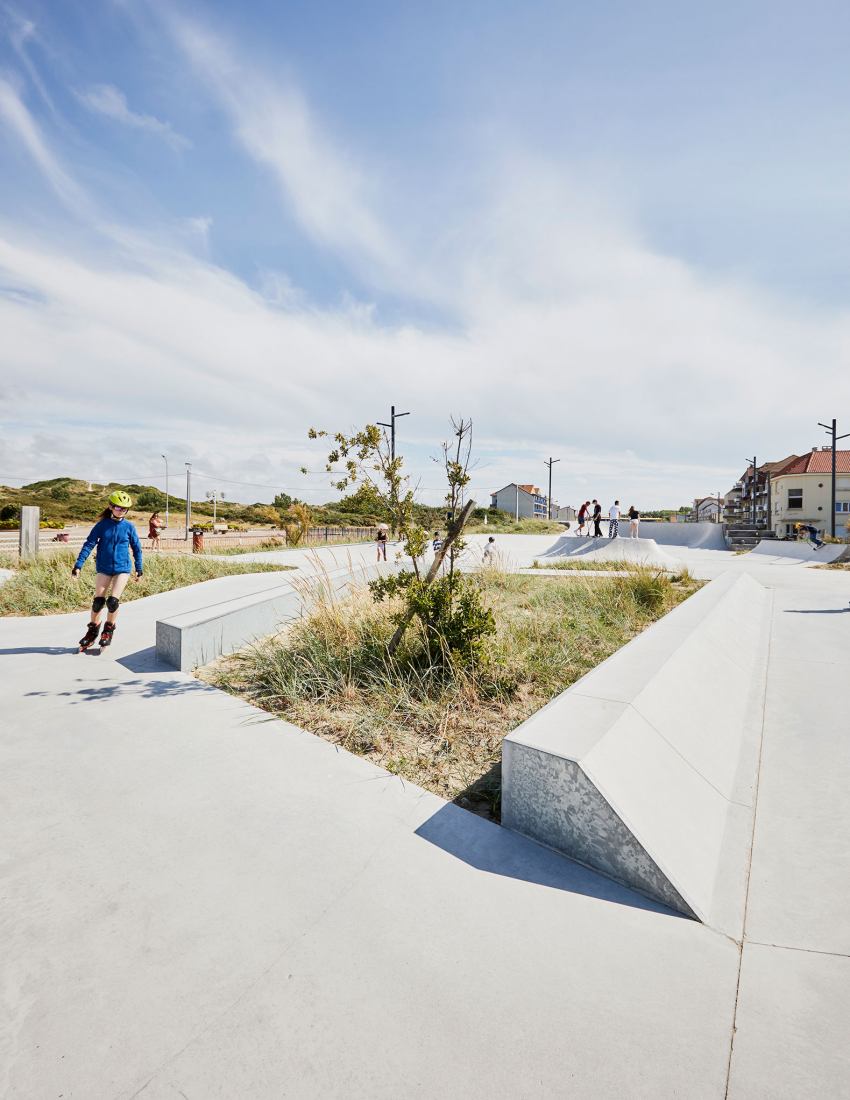 Parque de «Skate» por Espace Libre. Fotografía por Julien Falsimagne.