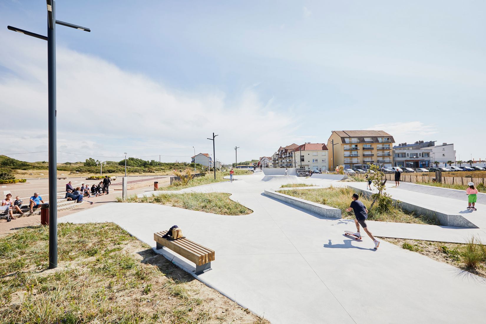 Parque de «Skate» por Espace Libre. Fotografía por Julien Falsimagne.