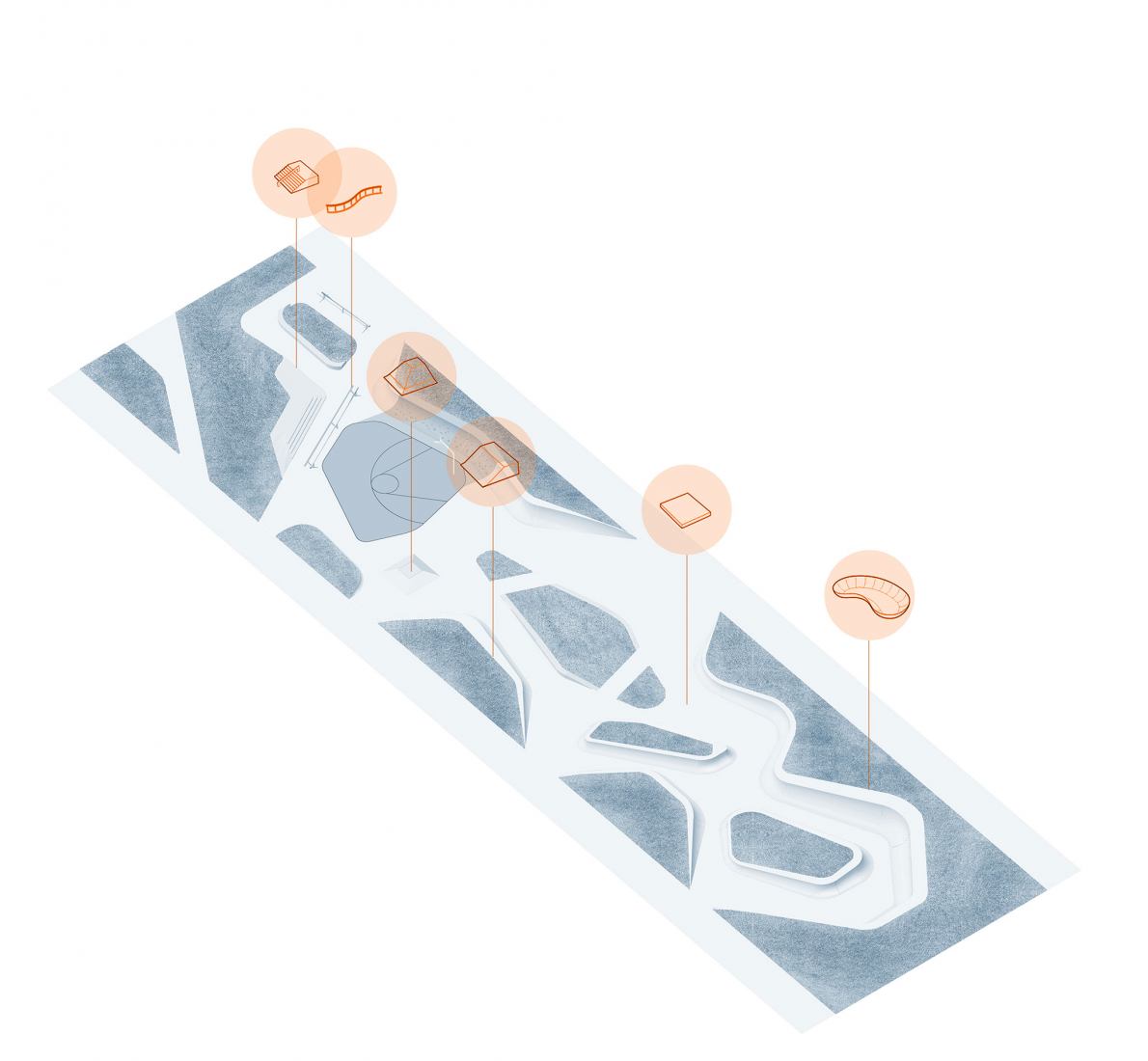 Equipamiento de «skate». Parque de «Skate» por Espace Libre.