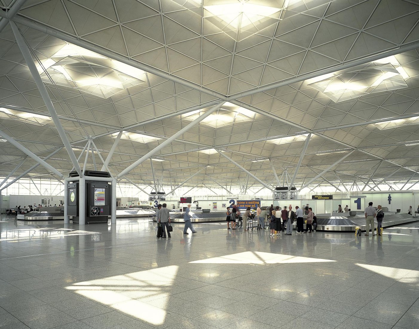 1990 STANSTED Airport by Norman  Foster. Photograph by Dennis Gilbert_1