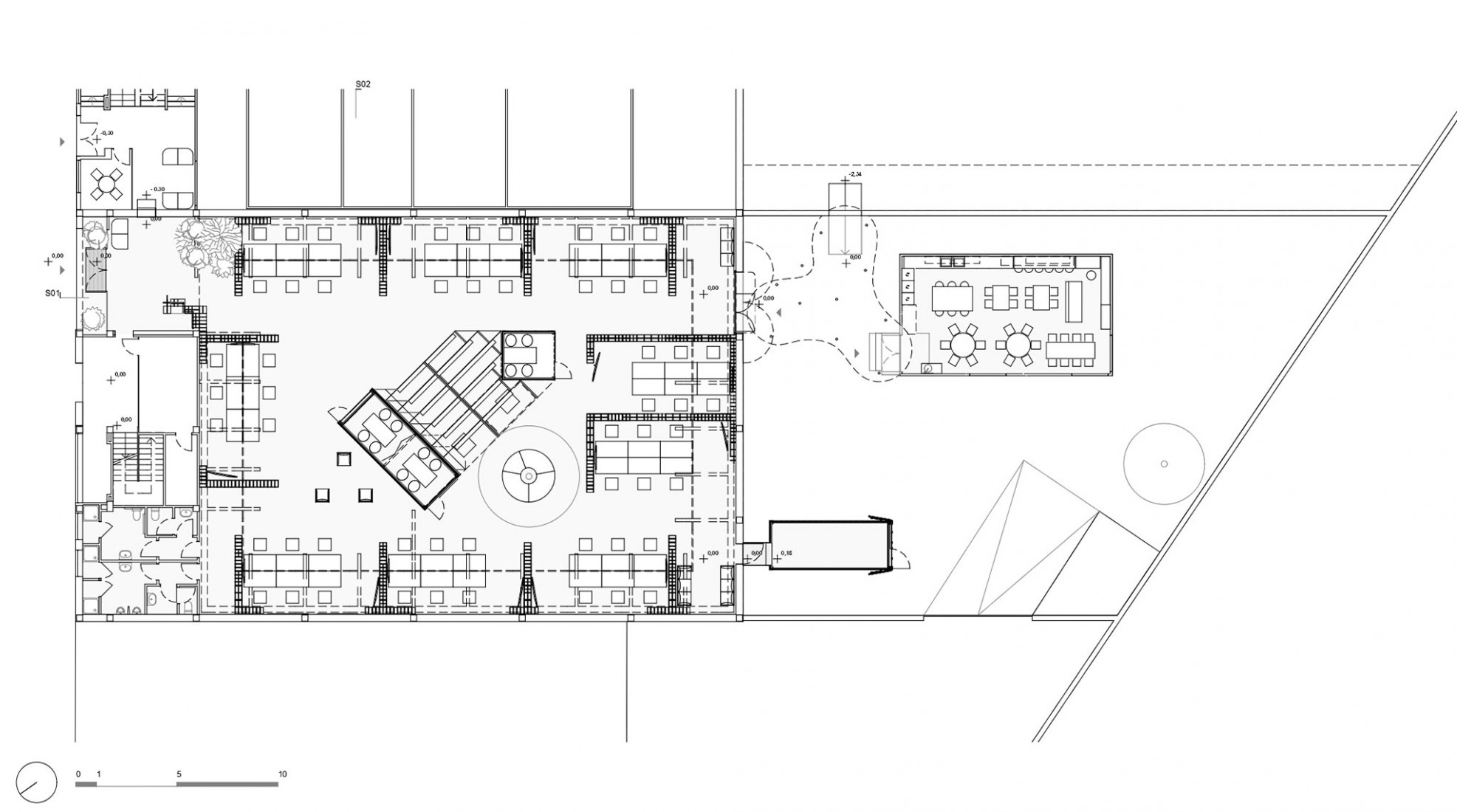 Plano de planta. "Spectris Innovation Centre" por "Studium". Fotografía por Ivo Tavares Studio