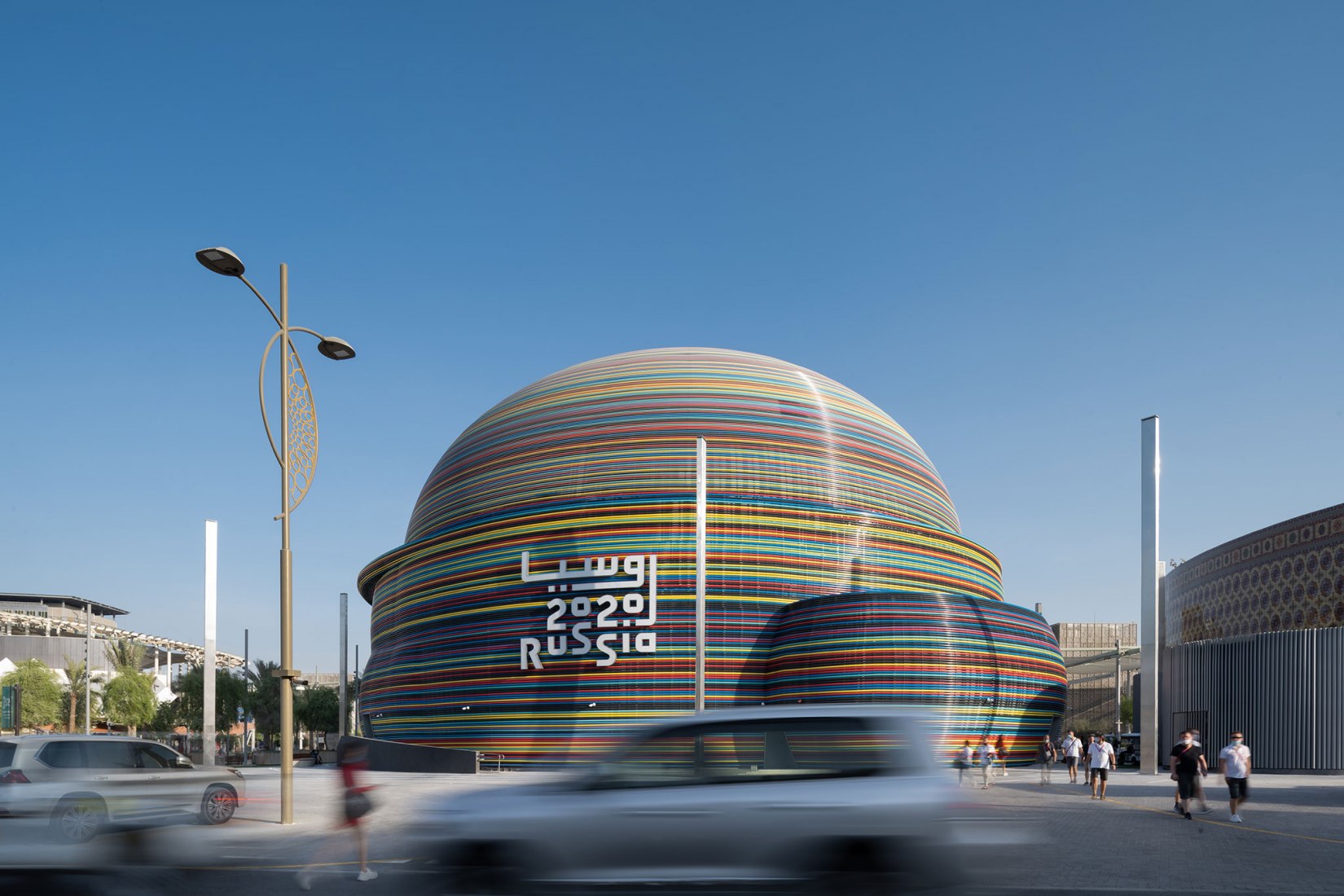Pabellón de Rusia en EXPO Dubai 2020 por Speech. Fotografía por Ilya Ivanov.