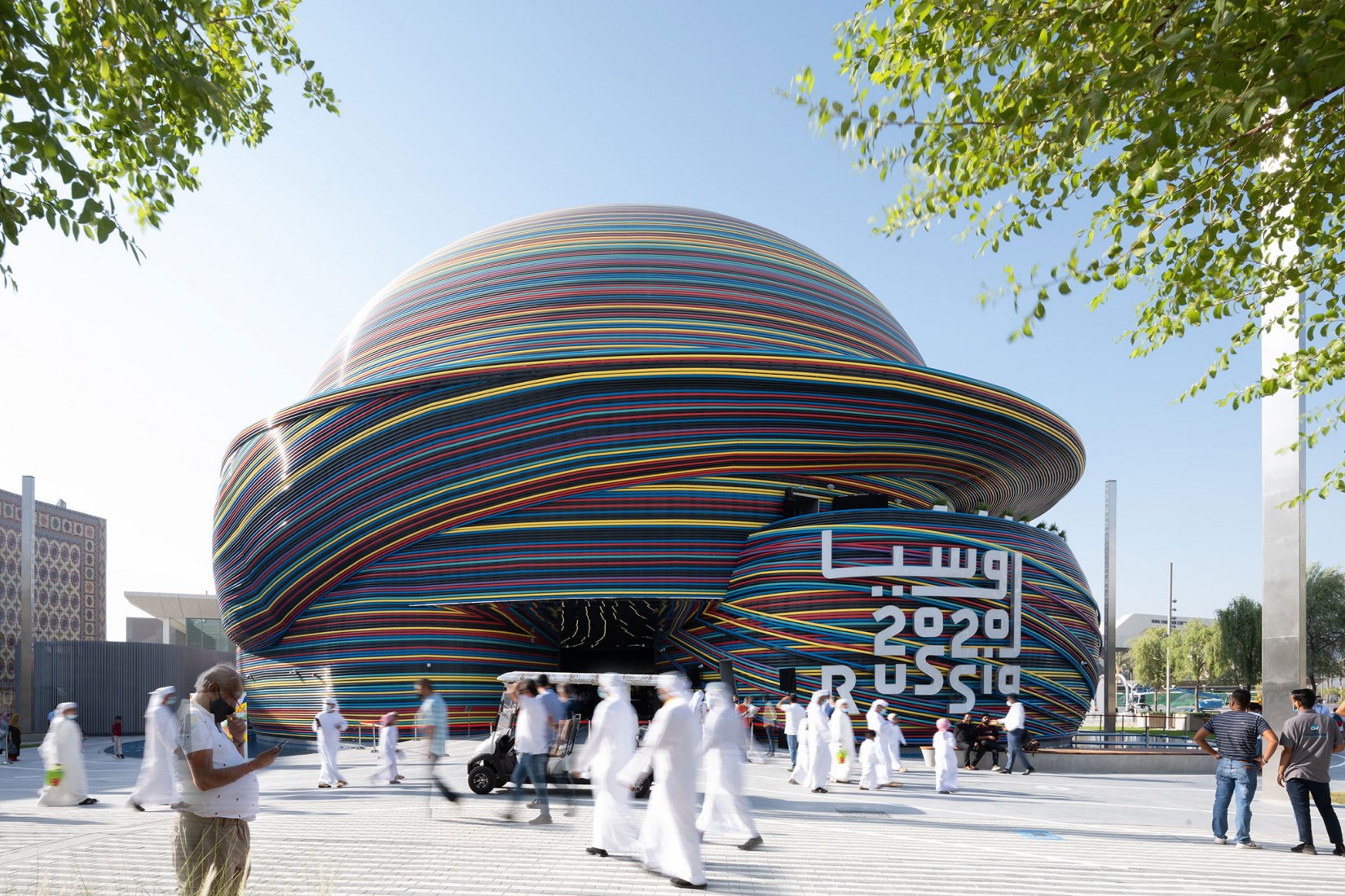 Pabellón de Rusia en EXPO Dubai 2020 por Speech. Fotografía por Ilya Ivanov.
