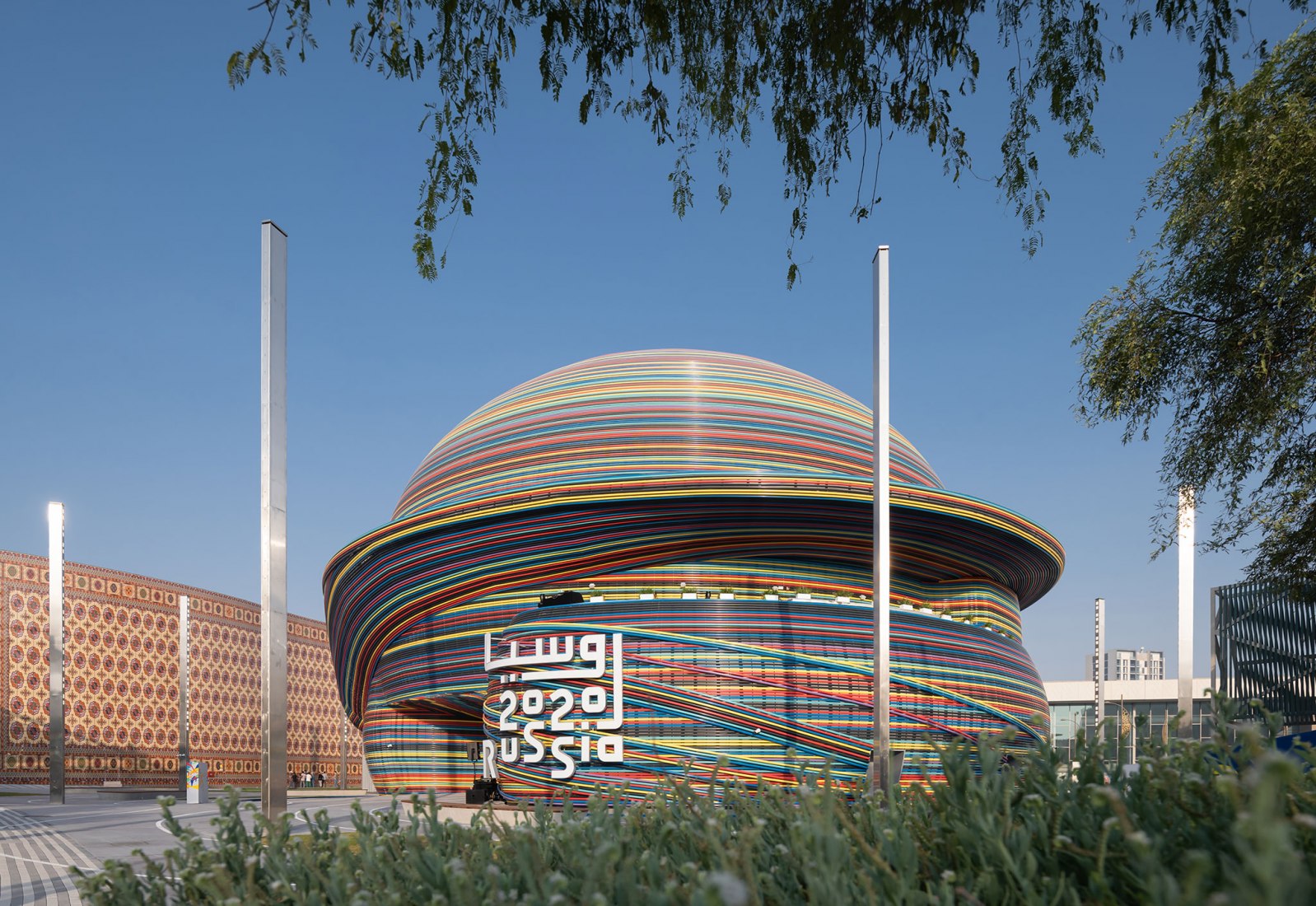 Pabellón de Rusia en EXPO Dubai 2020 por Speech. Fotografía por Ilya Ivanov.