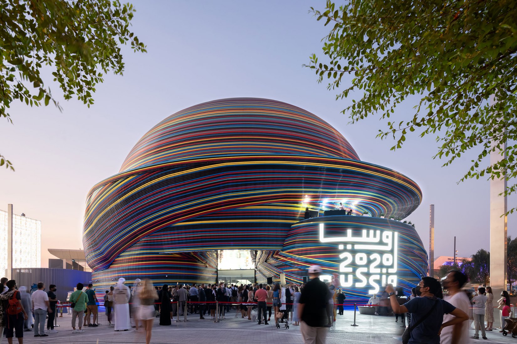 Pabellón de Rusia en EXPO Dubai 2020 por Speech. Fotografía por Ilya Ivanov.