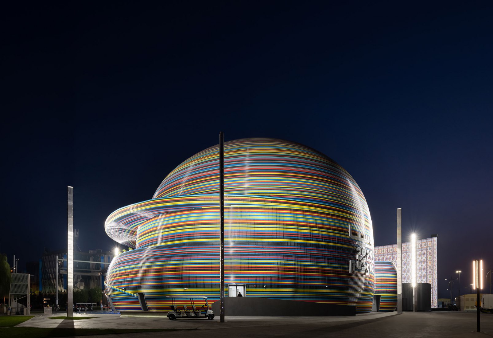 Pabellón de Rusia en EXPO Dubai 2020 por Speech. Fotografía por Ilya Ivanov.