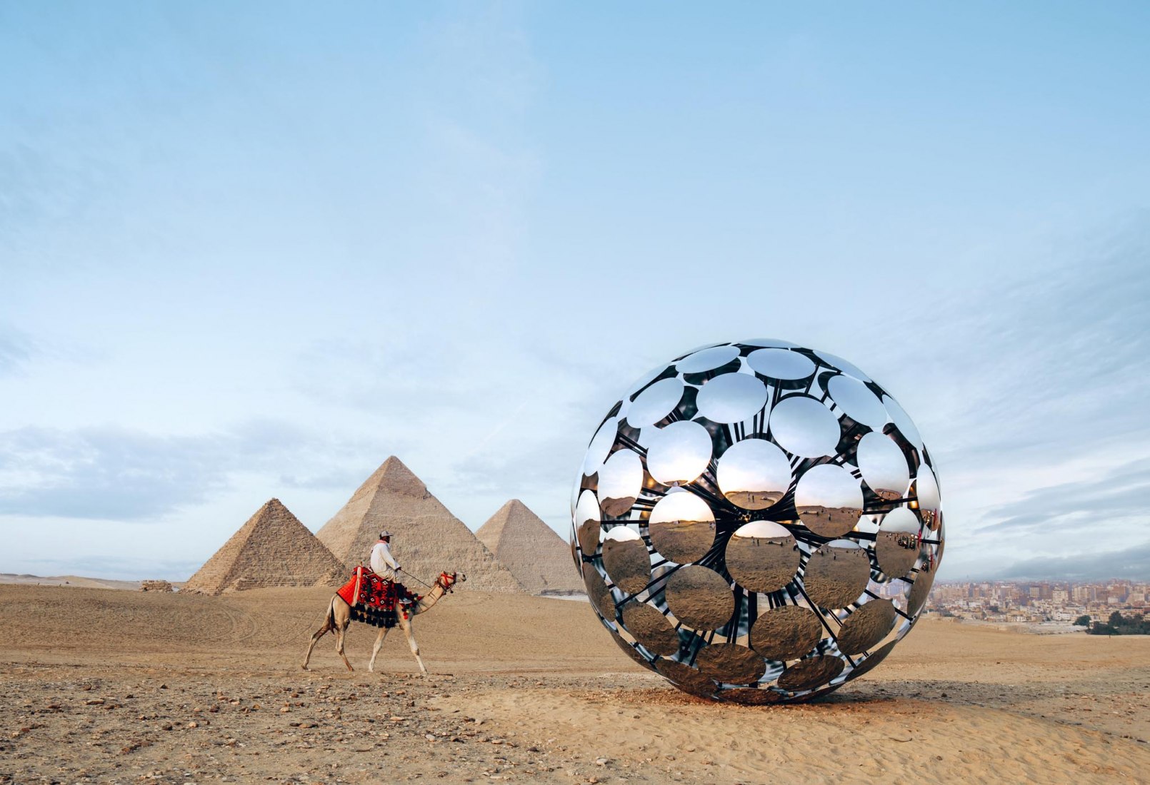 ORB by SpY. For Ever is Now II, Giza. Photograph by Rubén P. Bescós