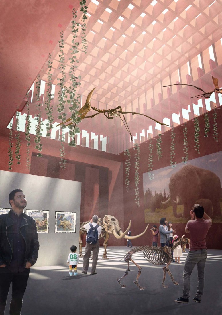 Rendering. Multifunctional complex building in San Salvador by Canales Lombardero
