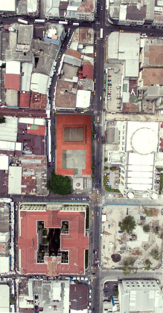 Site plan. Multifunctional complex building in San Salvador by Canales Lombardero