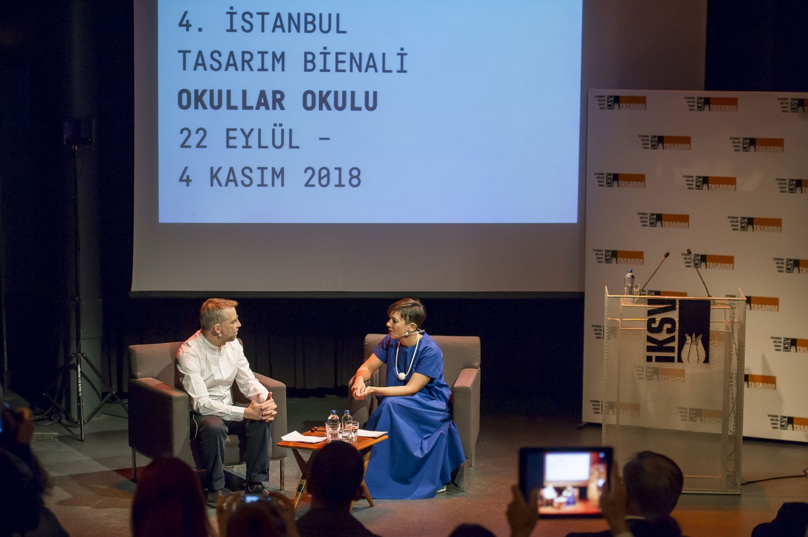 Conferencia de prensa. 4ª Bienal de Diseño de Estambul. Fotografía © Ilgin Erarslan Yanmaz. Cortesía de IKSV