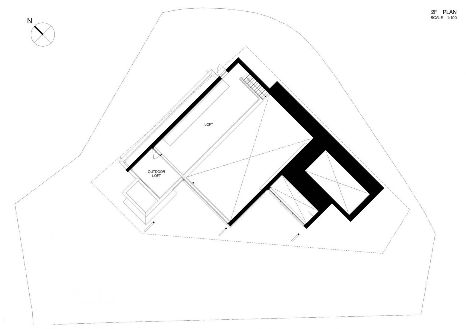 Roof plan. Villa A by teamSTAR.