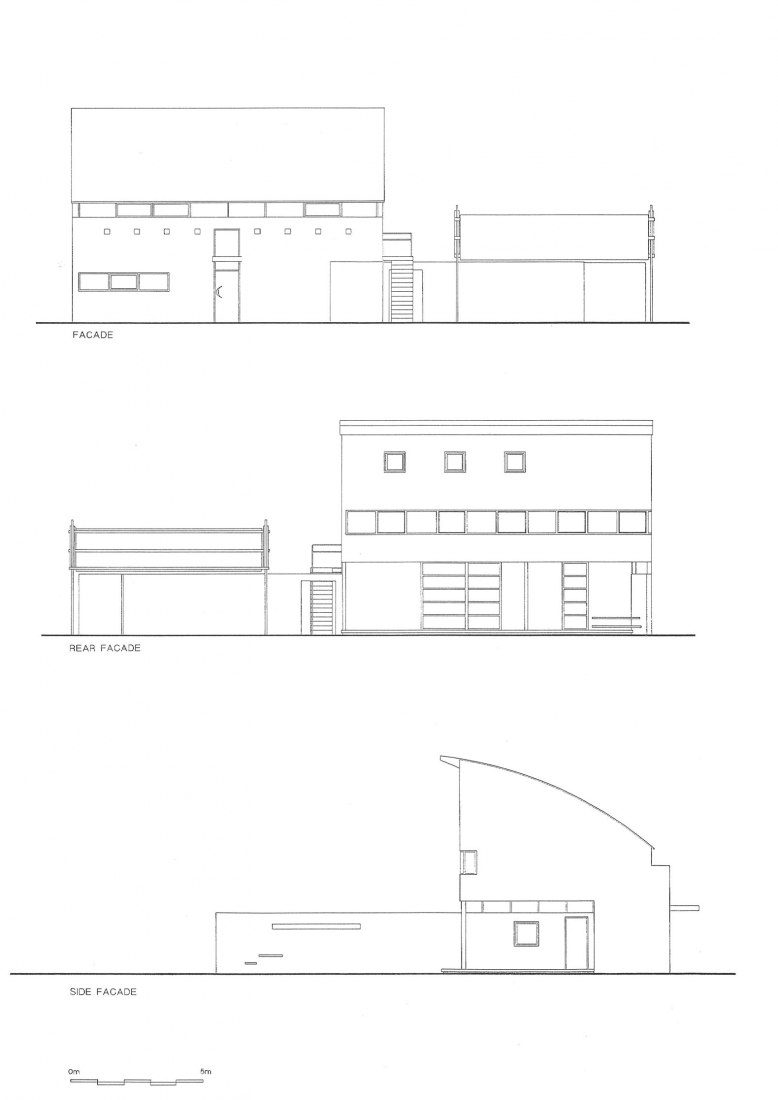 Alzados. Villa VP por Stèphane Beel Architects. Cortesía de Ittinerant Office. 