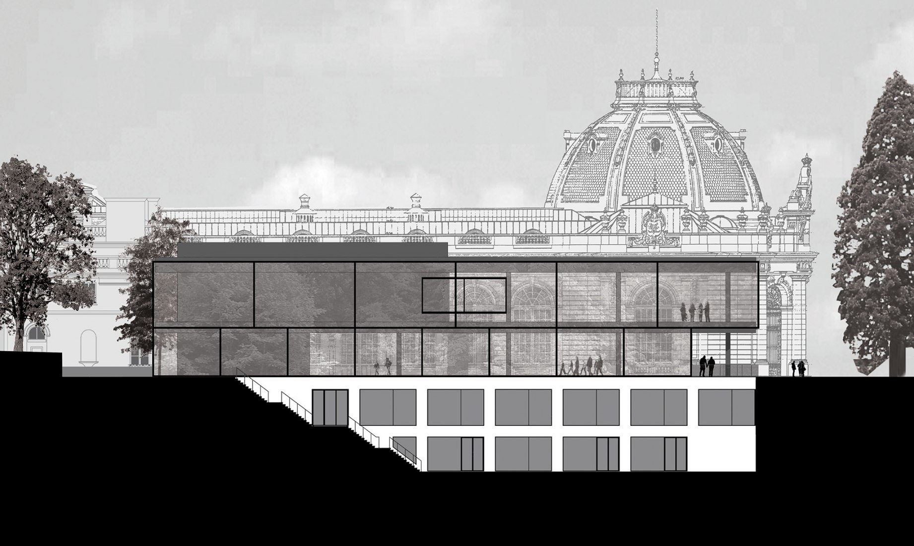 Section. Africa Museum by Stèphane Beel Architects.