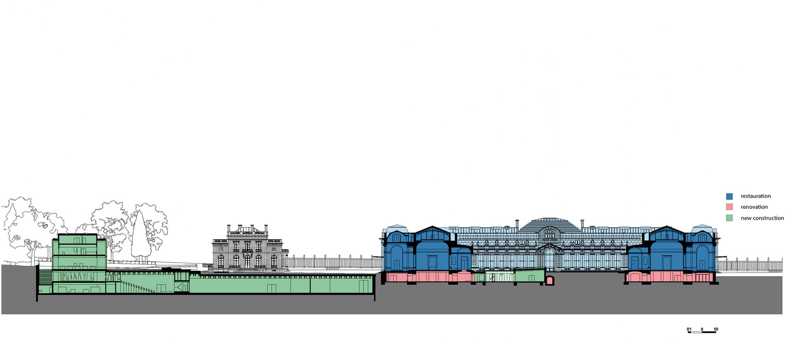 Section. Africa Museum by Stèphane Beel Architects.