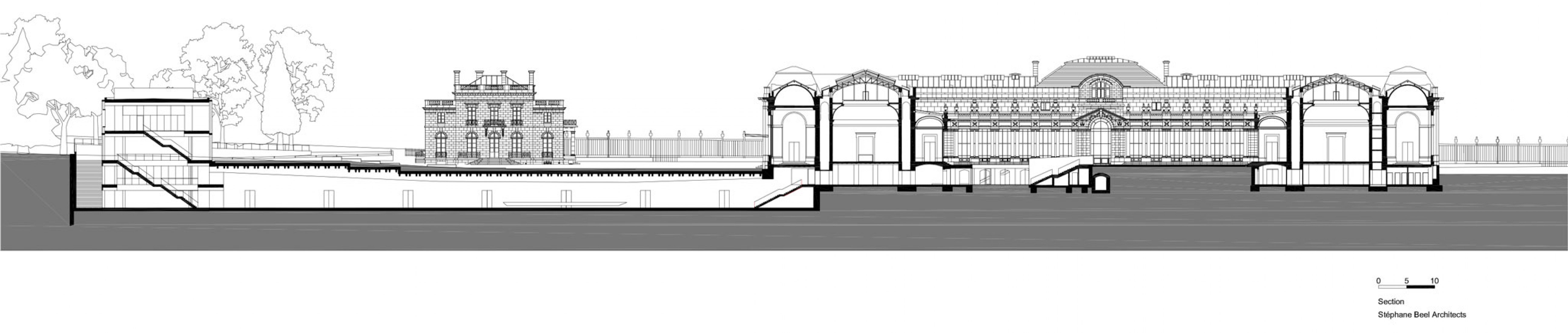 Section. Africa Museum by Stèphane Beel Architects.