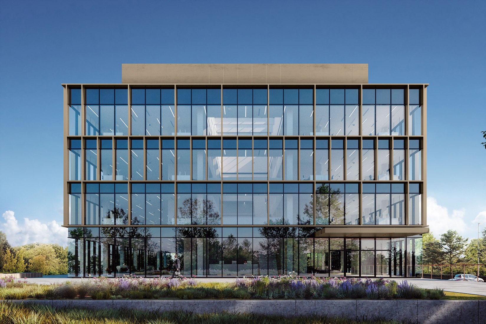 Oficinas 3M en Machelen. Cortesía de Nanopixel.