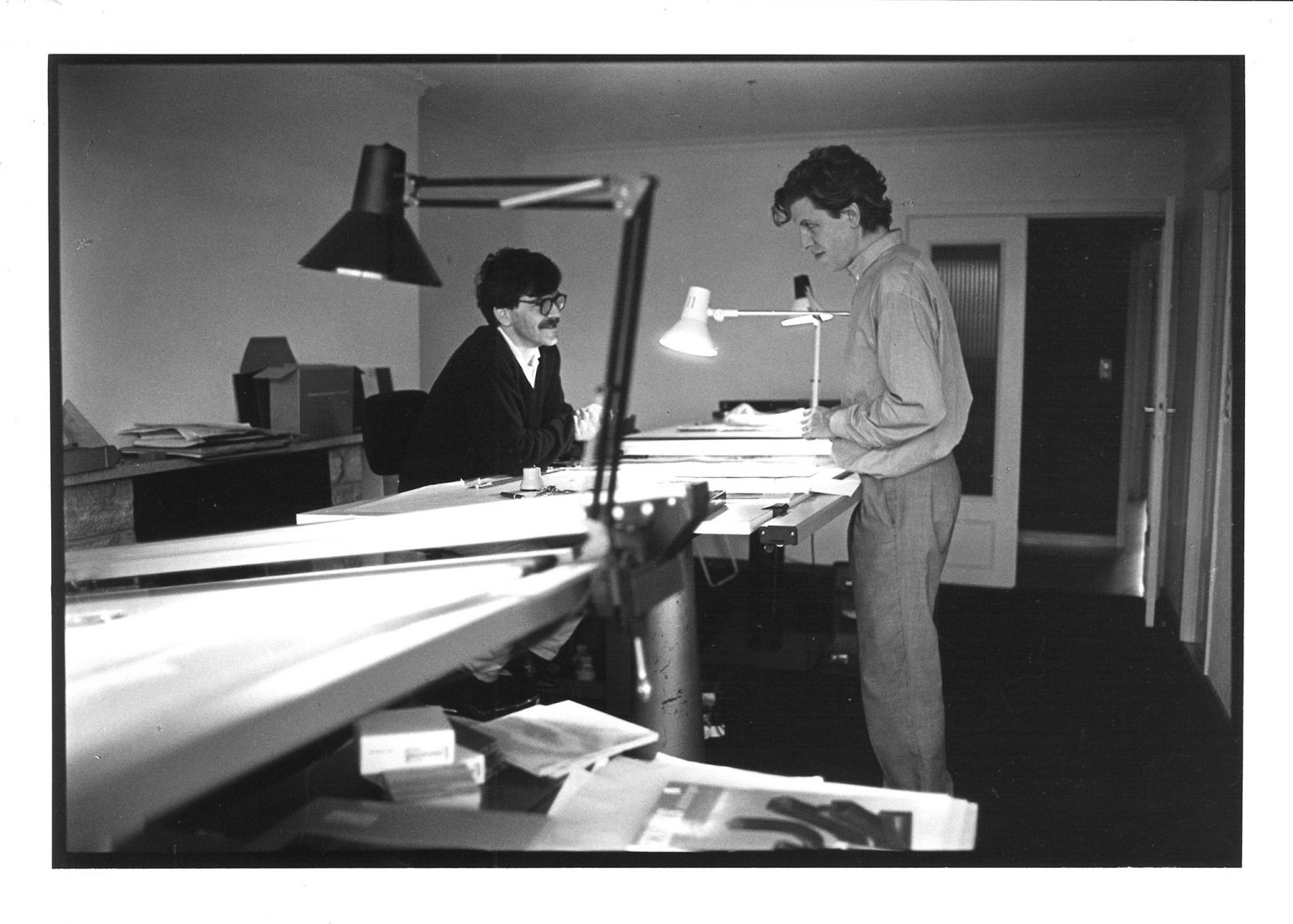 Paul Van Eygen y Stèphane. Fotografía de Brigitte Meuwissen. Cortesía de Ittinerant Office. 