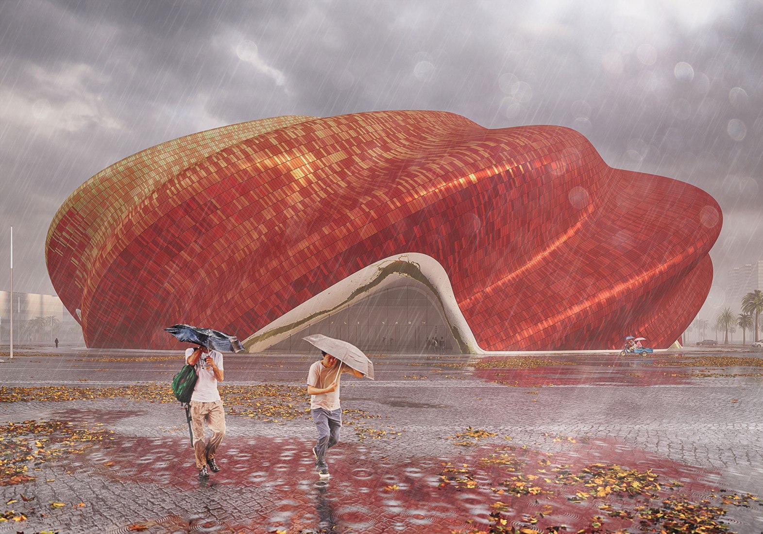 Visualización. Teatro Guangzhou Yue por Steven Chilton Architects