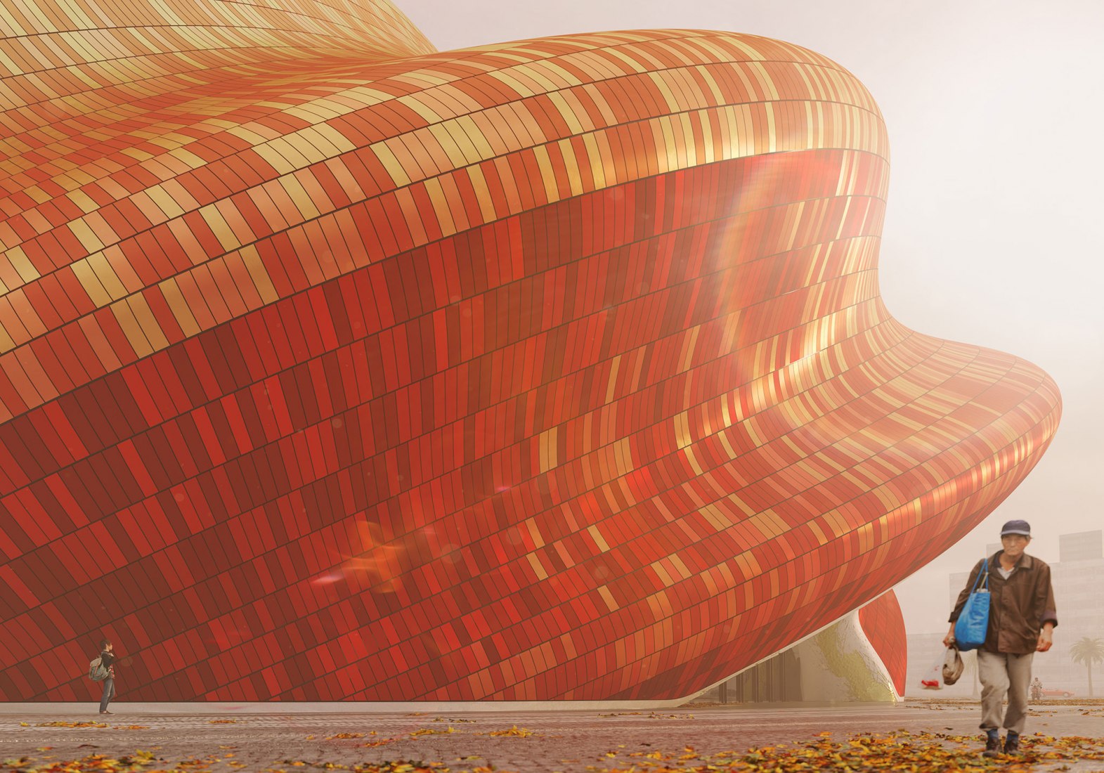 Visualización. Teatro Guangzhou Yue por Steven Chilton Architects