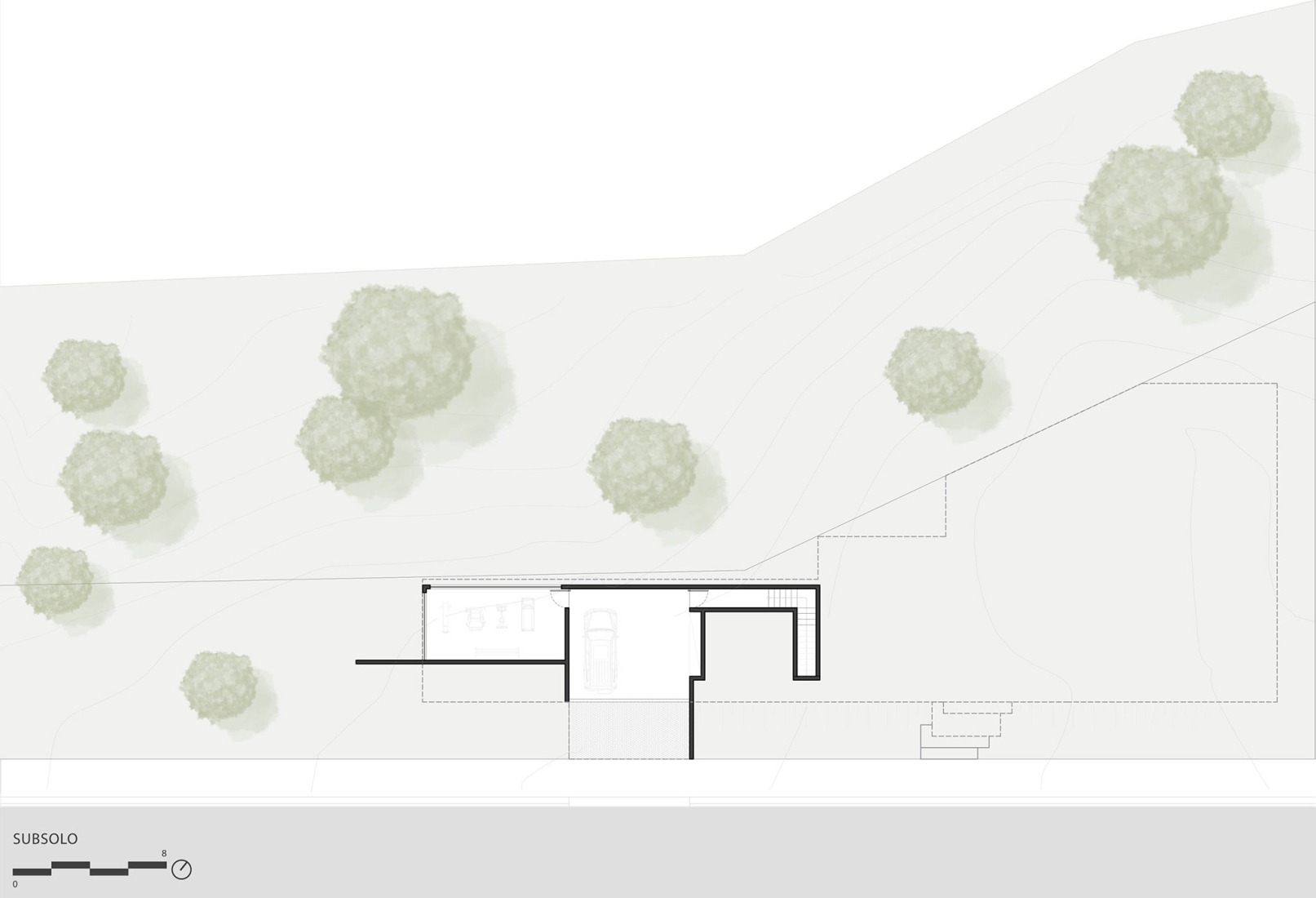 Ground floor plan. Casa Paineiras by Studio Bruno Porto.