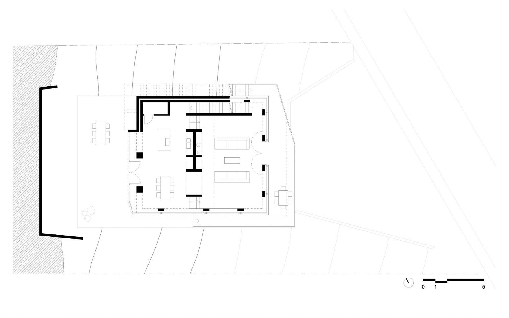 Planta principal +2. Casa Röhrig por Studio Hertweck.
