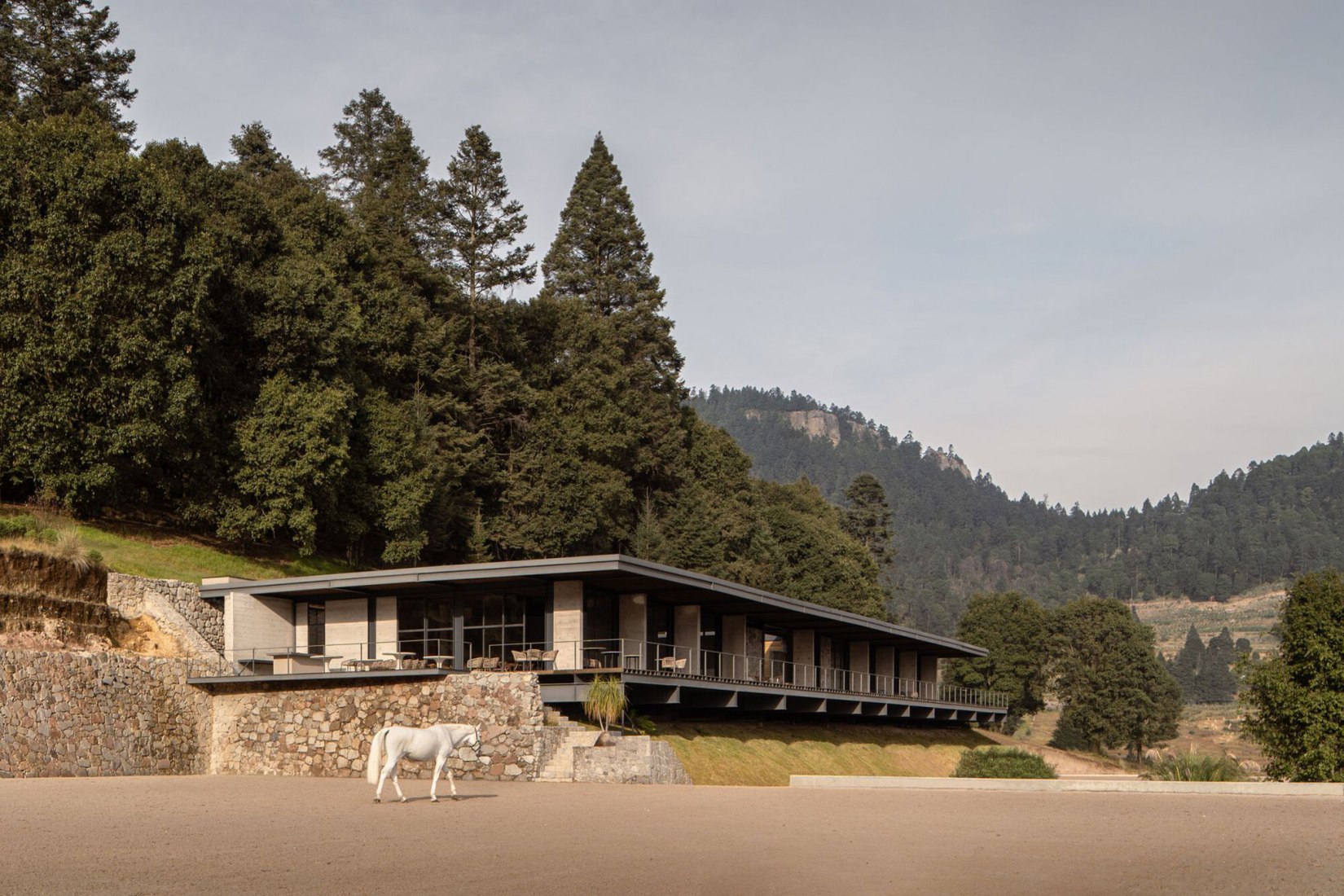 Piedra Grande Equestrian Clubhouse by Studio rc. Photograph by Cesar Belio.