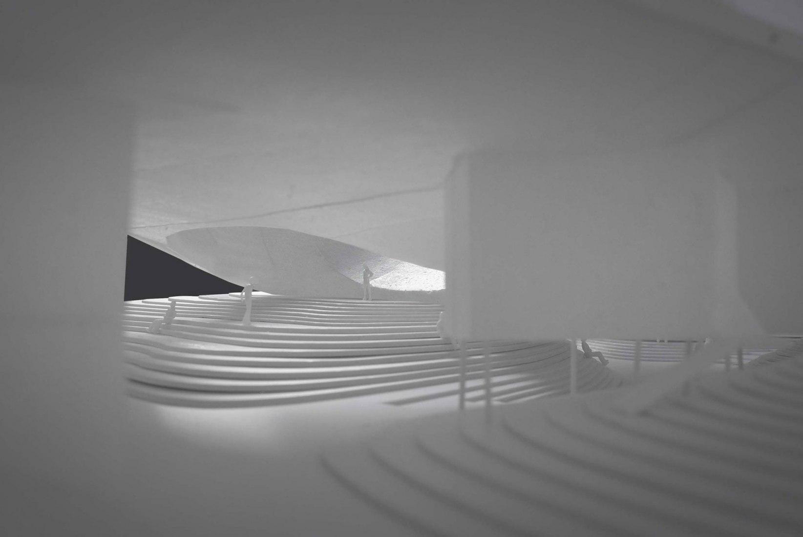 Maqueta. Centro de Artes Escénicas de Yangliping por Studio Zhu Pei.