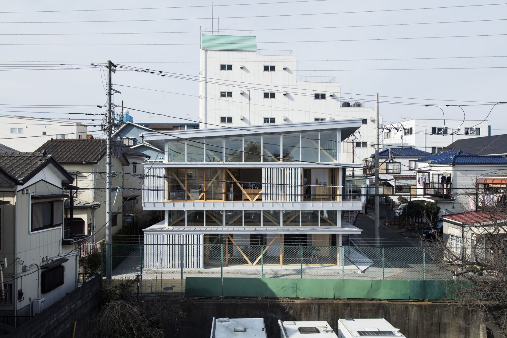 Substrate Factory Ayase by Aki Hamada Architects. Photography © Kenta Hasegawa