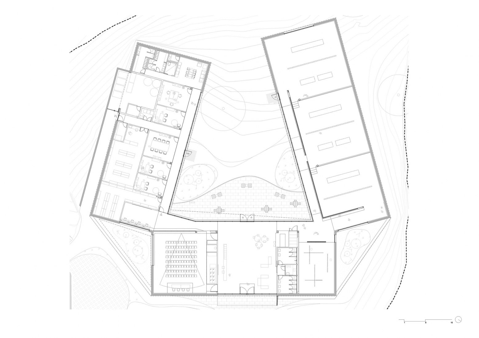 Ground floor plan. Rock Art Center of Cantabria by Sukunfuku studio.