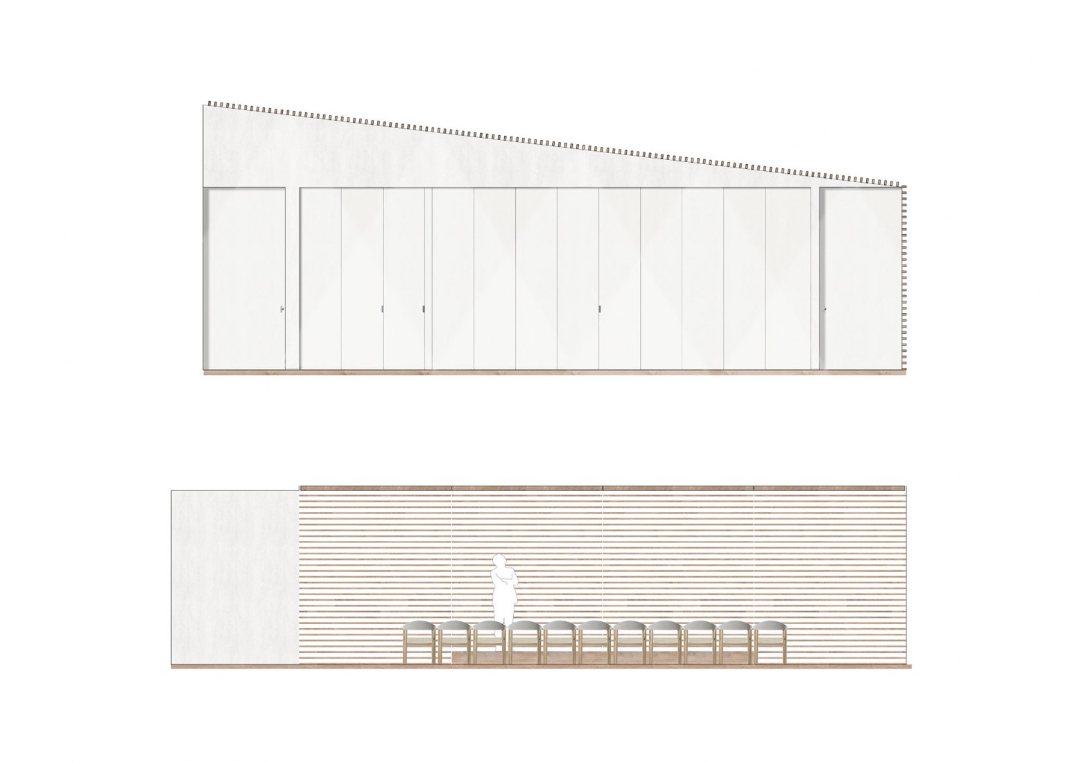 Interior details. Rock Art Center of Cantabria by Sukunfuku studio.