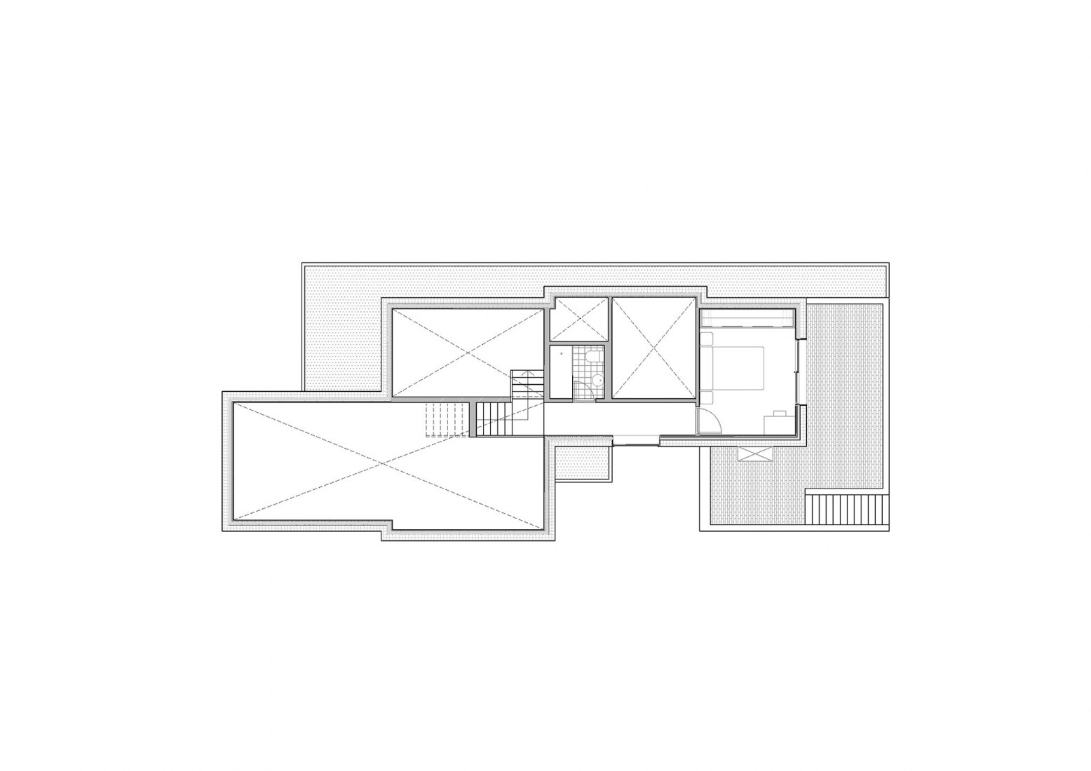 First floor plan. Neruca house by Sukunfuku studio SLP.