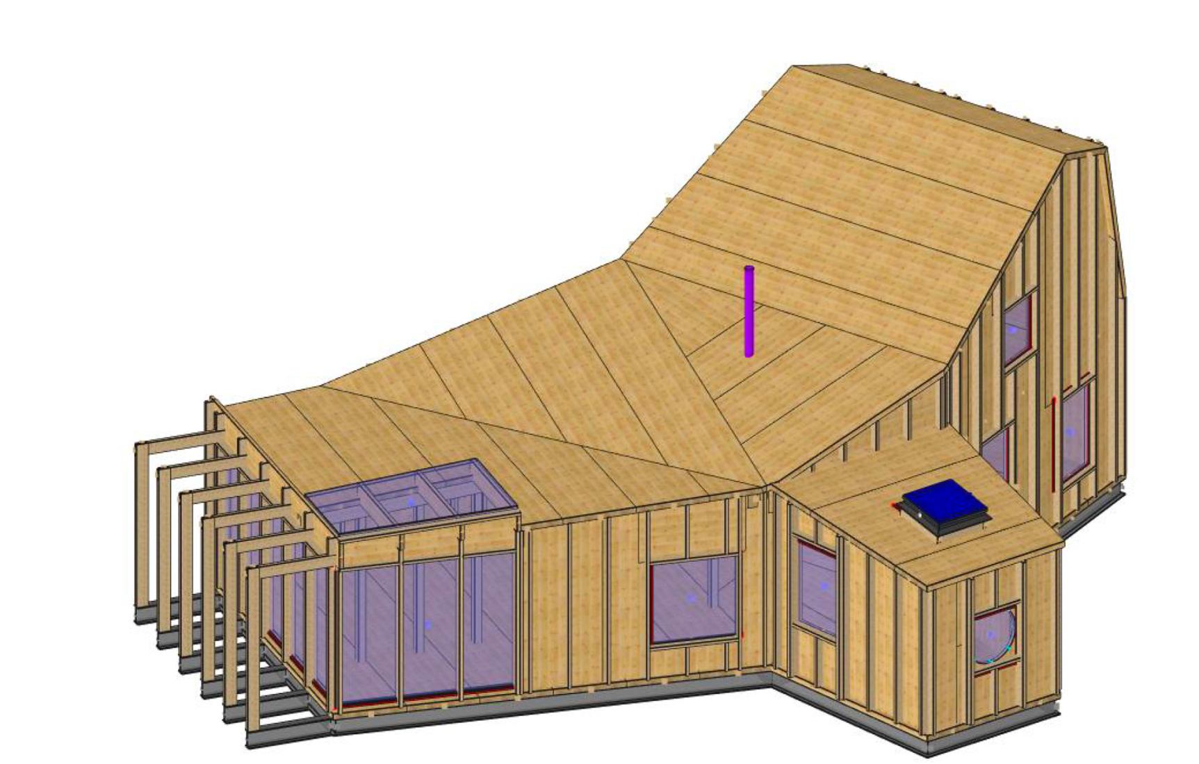 3D Model. Simbionte House by Susana Velasco and Jesús Ágreda. 