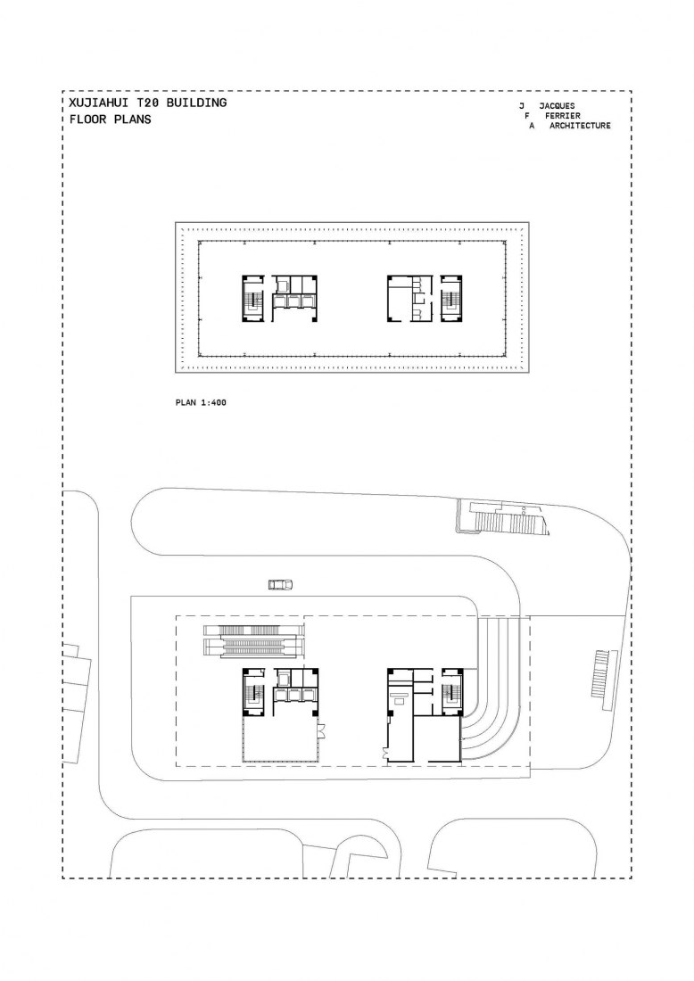 Floor Plans. T20 in Xujiahui by Jacques Ferrier Architecture and Sensual City Studio.