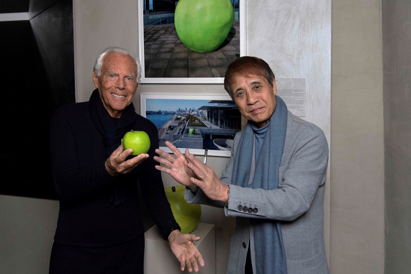 Tadao Ando y Giorgio Armani. Fotografía por SGP