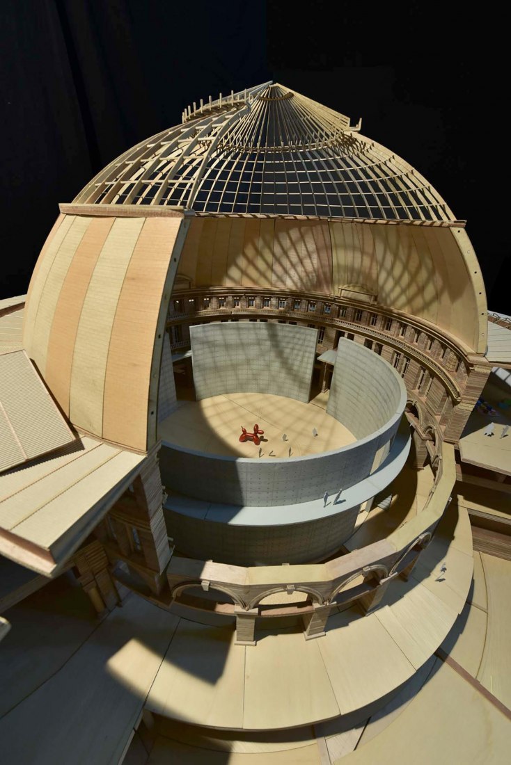 Maqueta de la Bolsa de Comercio, París, 2016. Fotografía de Tadao Ando Architect & Associates.