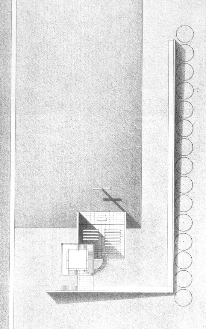 Project floor plan. Church on the Water by Tadao Ando (1988).