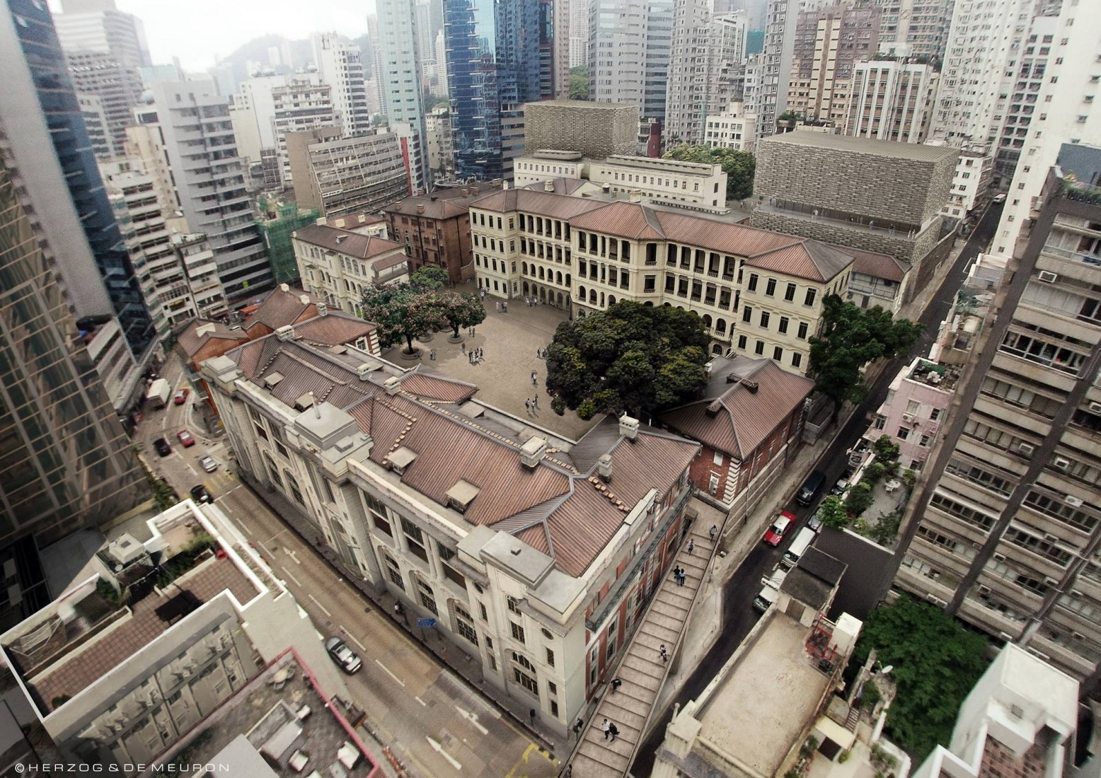 Tai Kwun, new Centre for Heritage & Art by Herzog & de Meuron. Image courtesy of Tai Kwun
