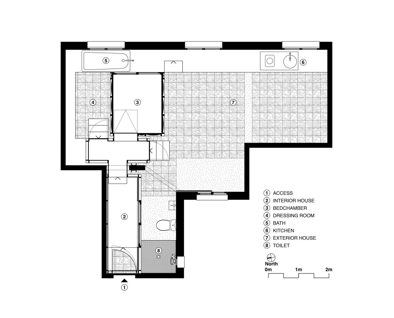 Floor plan. 10K House by Takk. 