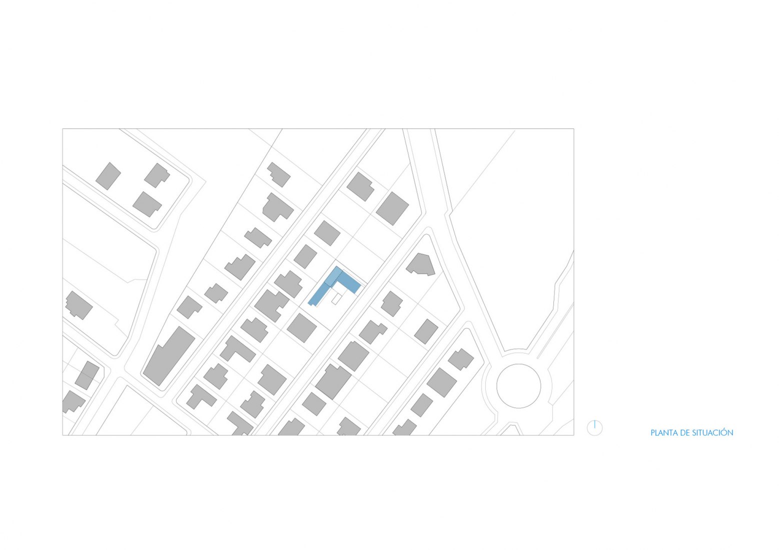 Plano de situación. Casa En Cabanillas Del Campo por Taller Abierto.