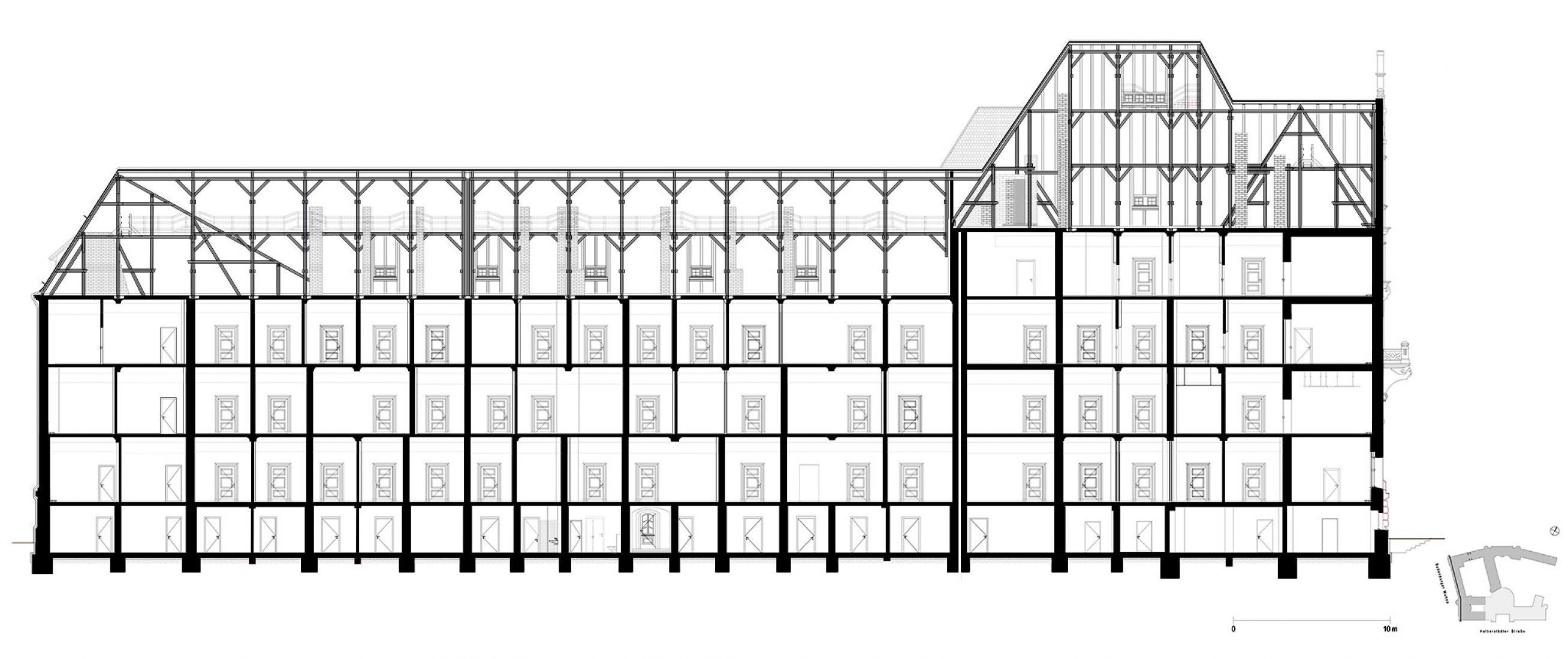 Sección HH. Tribunal Regional de Magdeburgo por Tchoban Voss Architekten