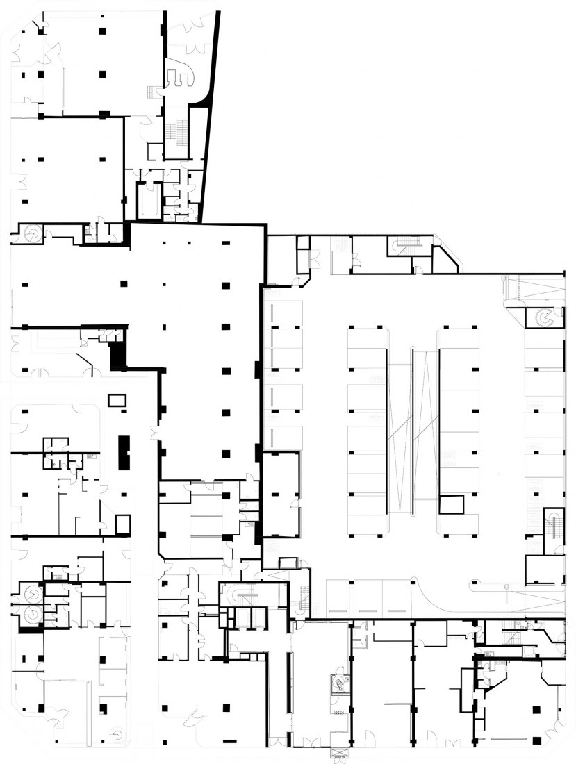 Ground floor plan. Blissestrasse 5 by Tchoban Voss Architekten