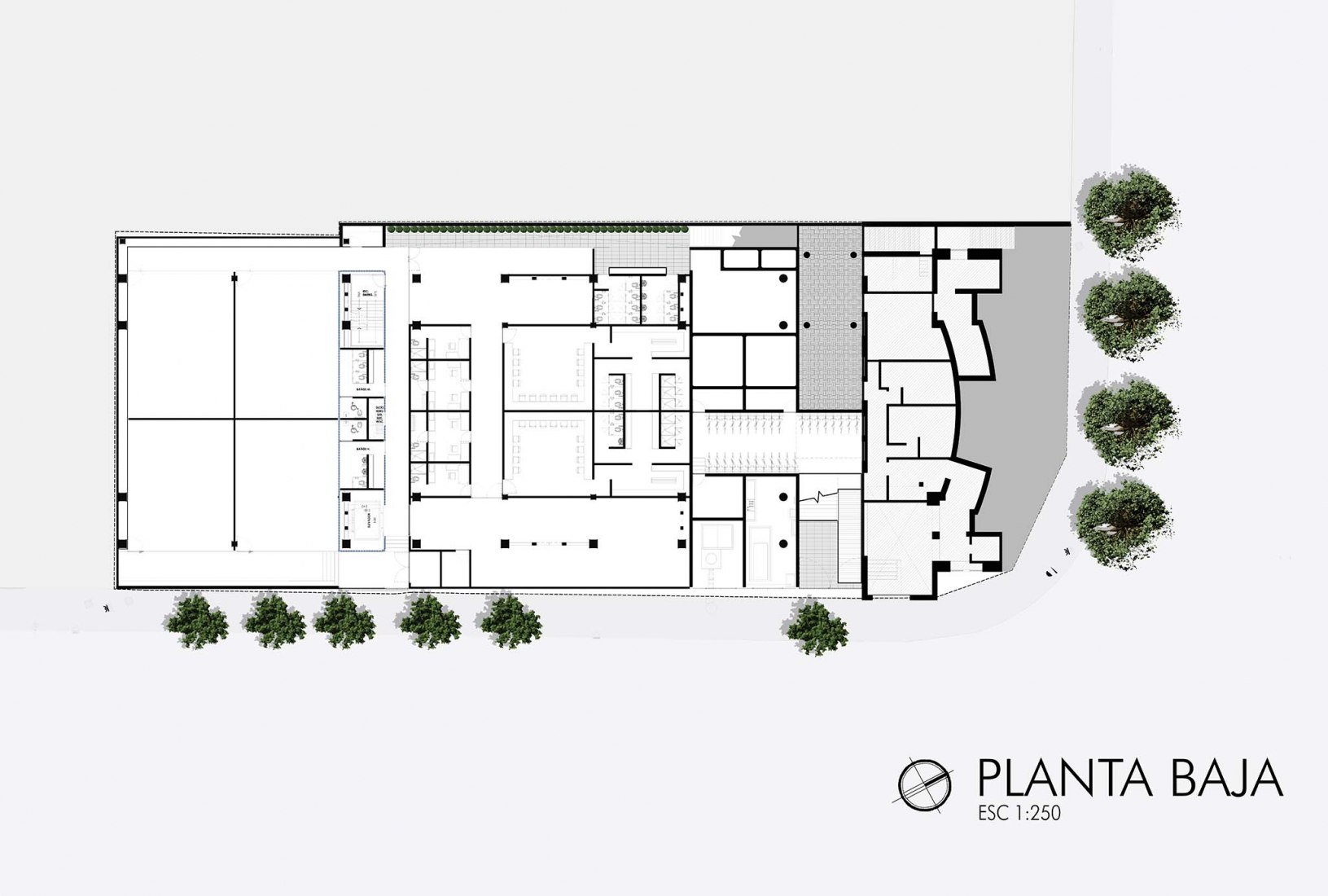 Planta baja. Faro Cosmos por TEN Arquitectos.