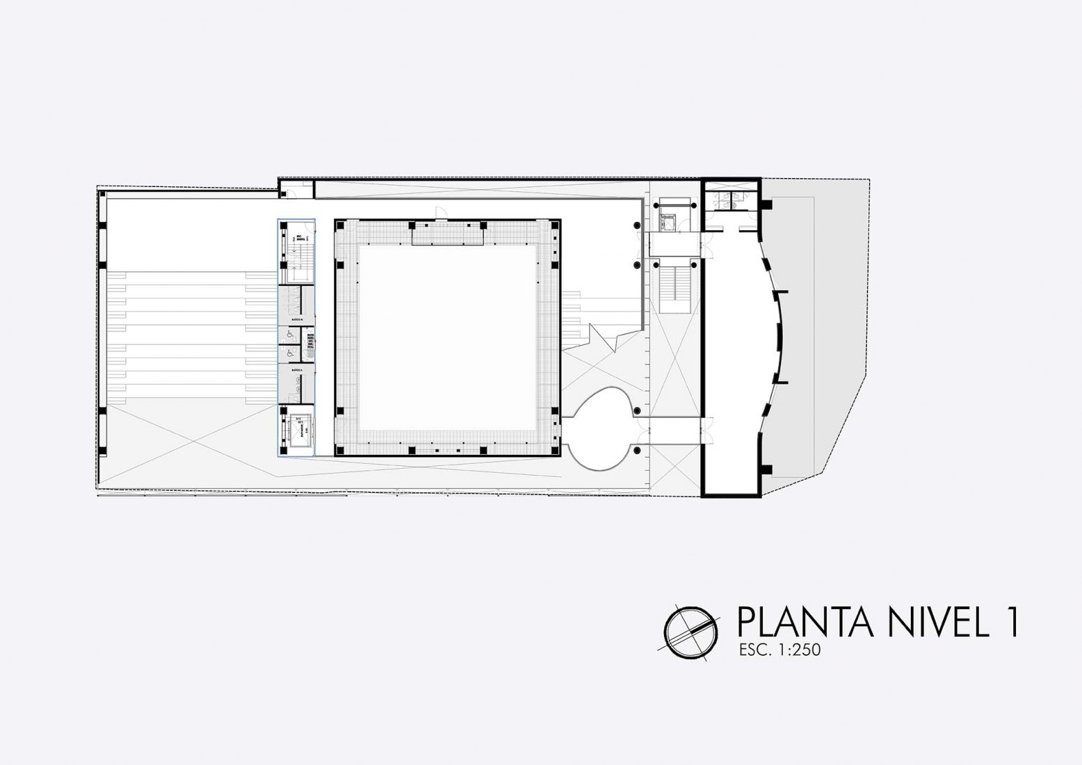Planta primera. Faro Cosmos por TEN Arquitectos.
