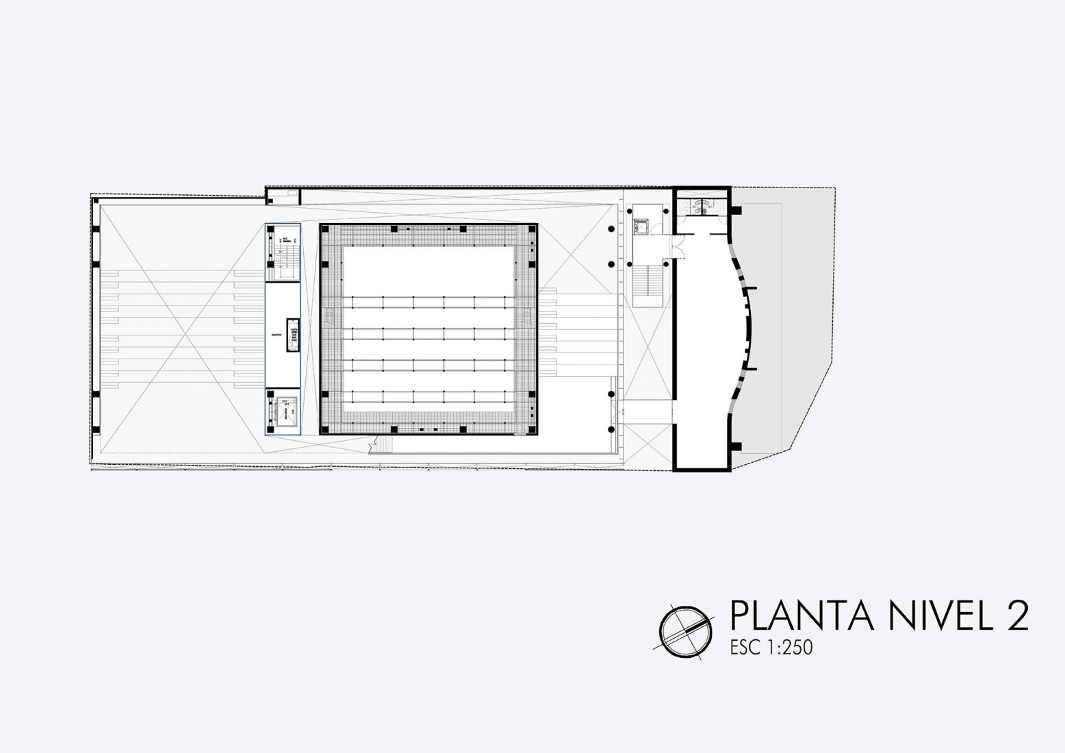 Planta segunda. Faro Cosmos por TEN Arquitectos.