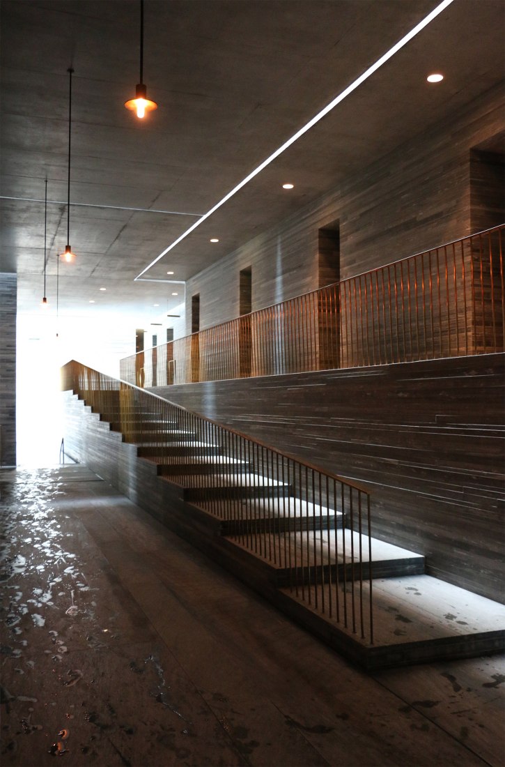 Vista interior. Las termas de Vals por Peter Zumthor. Fotografía © José Juan Barba.